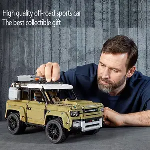 New Off-Road Car Model Building Kit Decoration Collection Display Piece Holiday Birthday Gift, Unisex Toy Set