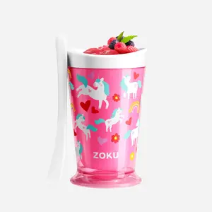 ZOKU Original Slush and Shake Maker, Slushy Cup for Quick Frozen Homemade Single-Serving Slushies, Fruit Smoothies, and Milkshakes in Minutes, BPA-free, Unicorn