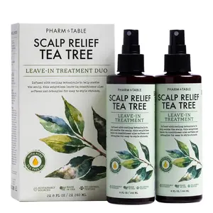 Scalp Relief Tea Tree Leave-In Conditioner, Relieve Itchy, Dry Scalp, Detangles Hair, 240ml/8 fl oz, 2-Pack
