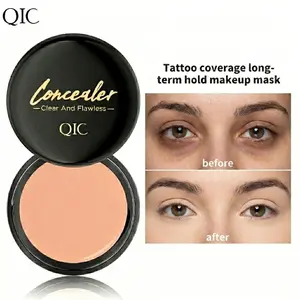 Full Coverage Concealer Balm , Covers Tattoos, Scars & Spots, Waterproof & Moisturizing for All Skin Types 15g