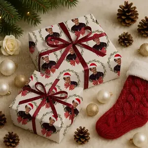 Funny Christmas Conrad Fisher Gift Wrap Papers, Team Conrad, Gift For Christmas Holiday, Xmas Wrap Papers in Matte, Satin Material