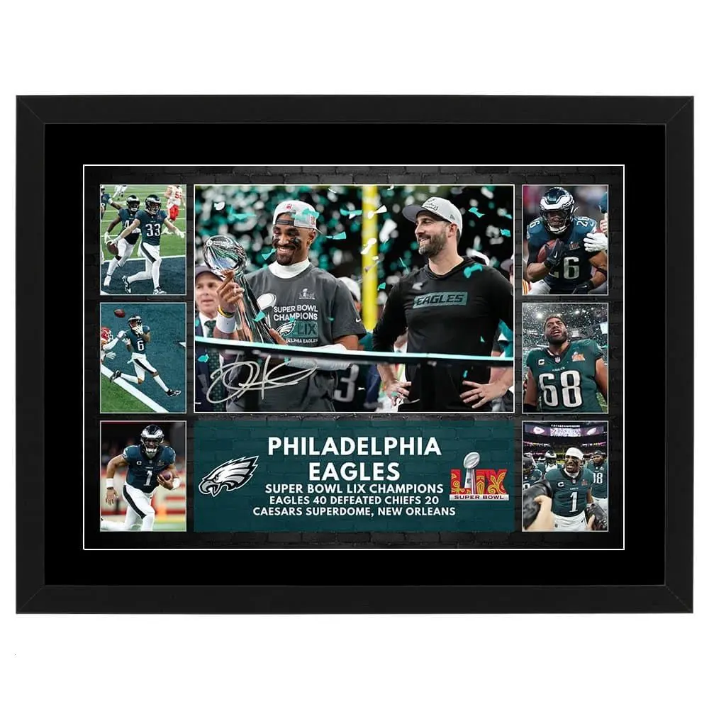 PHILADELPHIA EAGLES 2025 Champions Poster( Unframed - Print Only )