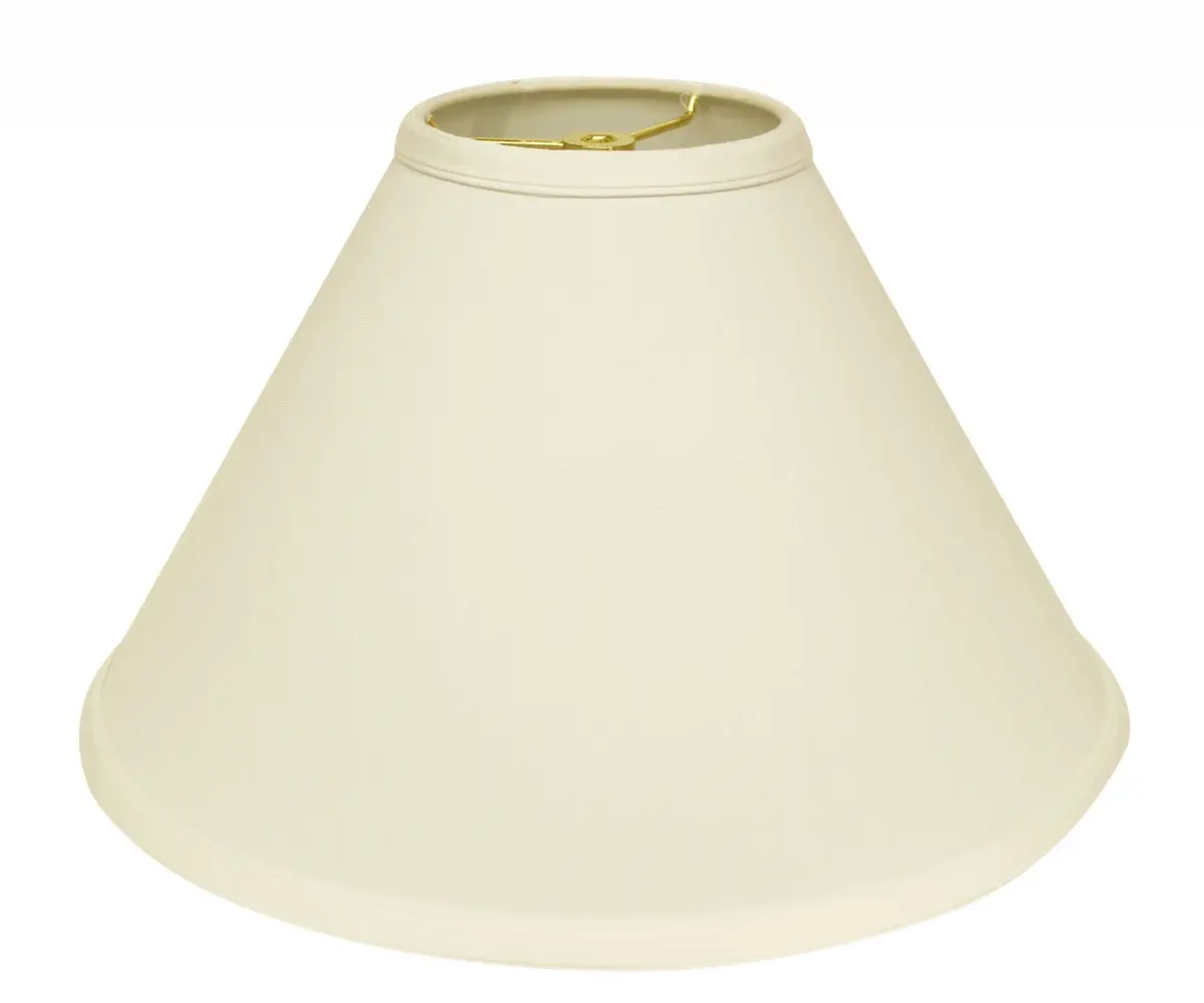 13 in. Ivory Deep Cone No Slub Egg Lampshade with 360 Stand - House Decor, Room Decor Lighting Accessory, Cone-Shaped Lighting Accessories for Home Improvement