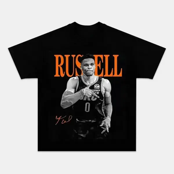 RUSSELL WESTBROOK Vintage Tee - Stylish Collection of Tees,  - Comfort, Crewneck Menswear Soft