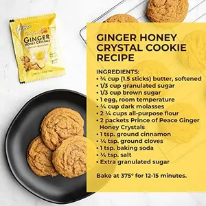 Prince of Peace Instant Ginger Honey Crystals, 30 Sachets – Instant Hot or Cold Beverage – Easy to Brew Ginger and Honey Crystals
