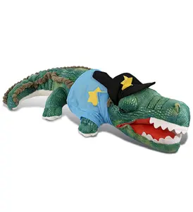DOLLIBU 18" Green Alligator Soft Plush Toy - Wild Collection Polyester Stuffed Animal for Pretend Play
