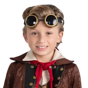 Steampunk Goggles for Kids – Vintage Goggles with Adjustable Elastic Band - Costume Accessory for Halloween, Role Play & Cosplay Dress-Up - Steampunk Fashion
