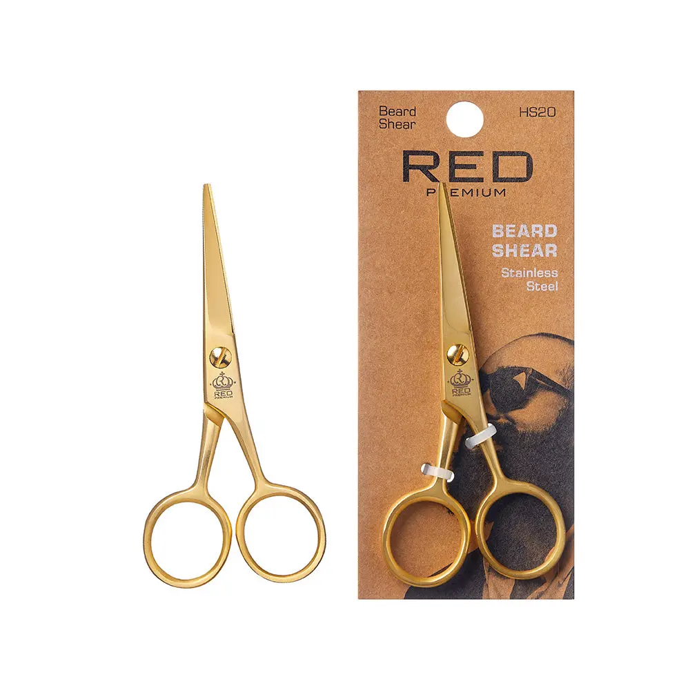 RED by KISS Stainless Steel Beard Shear RED by KISS Stainless Steel Beard Shear