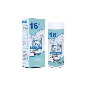 50-Pack Home Water Quality Test Strips, 16-In-1 with Sampling Tube, Easy-To-Use, Reliable Results, Ideal for Tap, Well, Bottled Water
