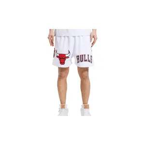 NBA Chicago Bulls Logo Mesh Pro Team White Shorts "White" BCB353899 WHT
