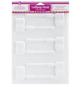 Flag Hard Candy Lollipop Mold – Food-Safe Plastic