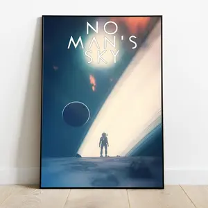 No Mans Sky Poster – Endless Exploration Sci-Fi Art Print, Colorful Planet Wall Decor