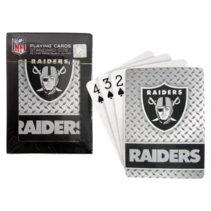 Las Vegas Raiders NFL Diamond Plate Playing Cards
