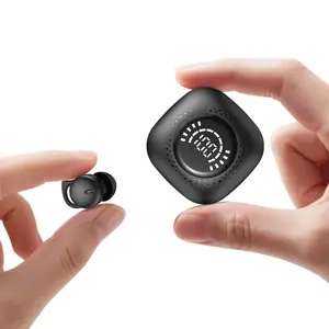 Ultra Small Wireless Earbuds, In-Ear Touch Control, Mini Headband Design, HiFi Stereo Sound, LED Charging Case, Sports Running Headphones, Light Weight Earbuds