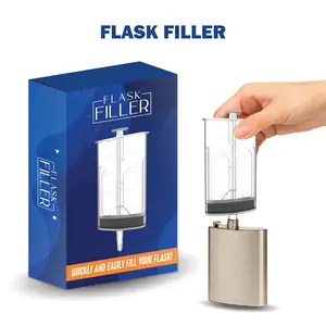 Flask Filler - Precise Measurements Reusable & Travel Friendly Mess-Free Pouring Tool for Standard Flasks Enhance Your Party Experience Utensils