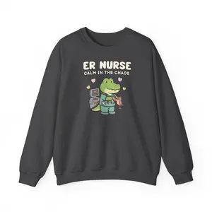 ER Nurse T-Shirt & Sweatshirt, Kawaii Emergency Room Nurse Gift, Nurse Appreciation Gift, Nursing Graduation, Chaos Coordinator