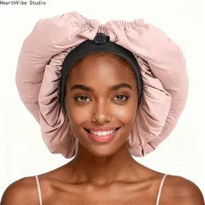 Luxury Heatless Haircare Premium Cooling Long Locs Bonnet with Adjustable Buckle, Extra Large Ice Silk Tube Wrap for Waist-Length Braids, Temperature-Regulating Anti-Frizz Sleep Cap