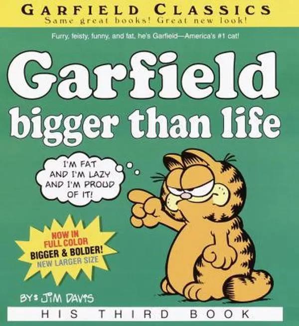 USED Book - Garfield: Bigger Than Life by Jim Davis (Paperback) - english