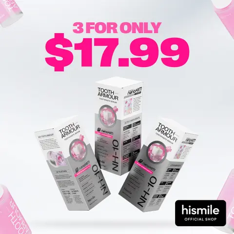 [NEW] [Hismile] Tooth Armour Triple Value Set | Fluoride Free Toothpaste Serum, Nano Hydroxyapatite Toothpaste, Appropriate for Sensitive Teeth, Supports Tooth Enamel, Niacinamide Toothpaste, Advanced Enamel Support