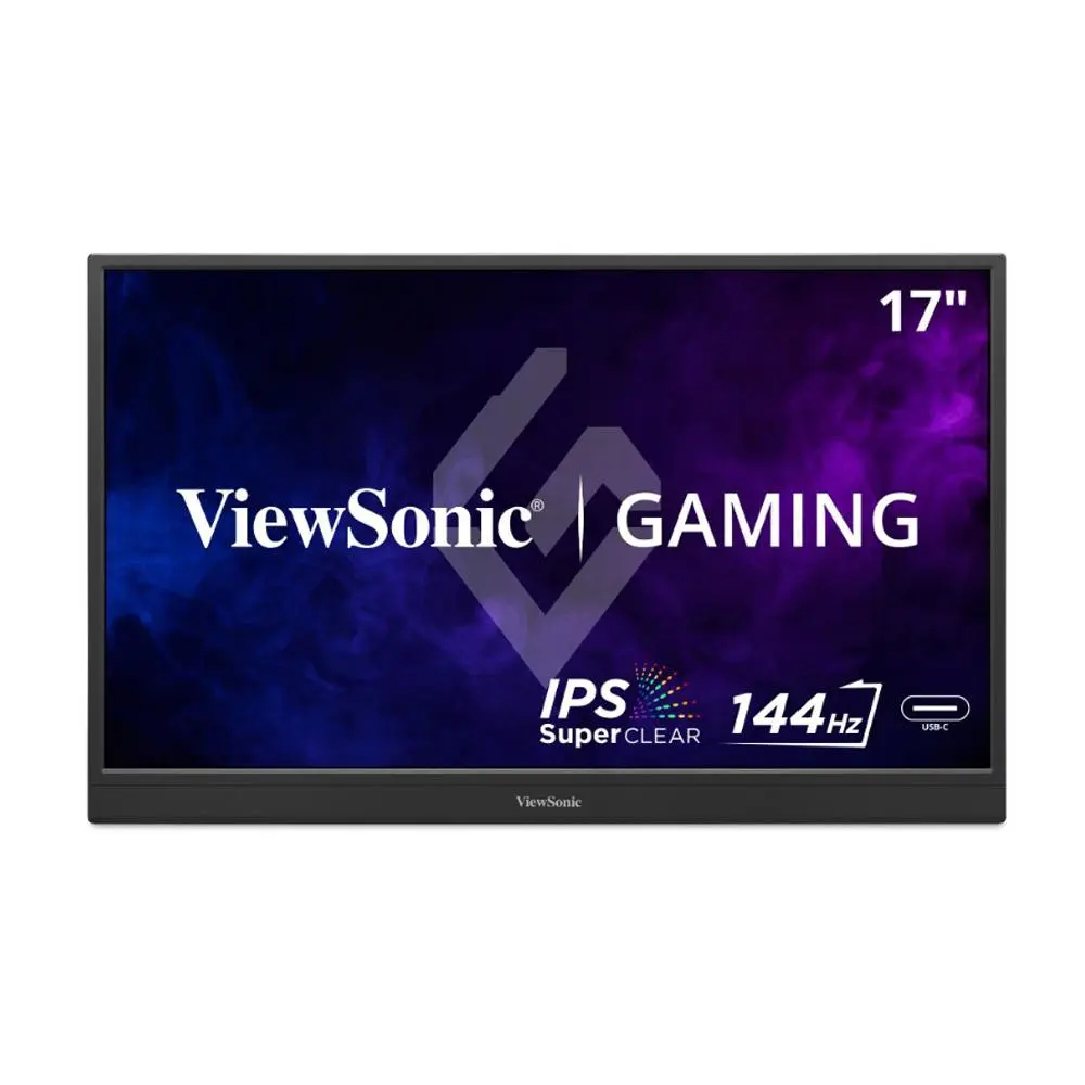 ViewSonic 17.3'' Portable 1080p 144Hz IPS Gaming Monitor with FreeSync and 60W USB-C
