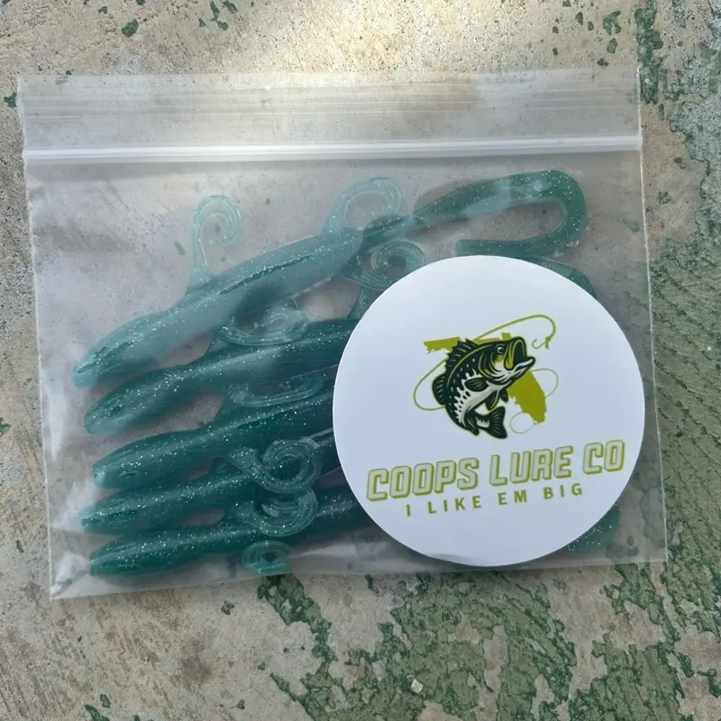 Sea-Foam Green Lizard (Soft Plastic Fishing Lure)