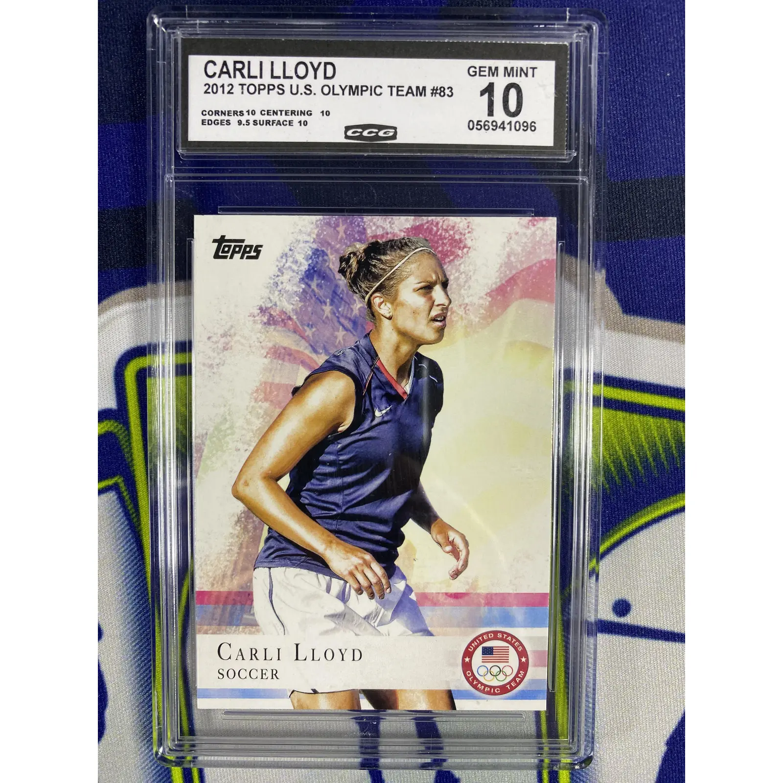Carli Lloyd 2012 Topps US Olympic Team 83 CCG 10 RC