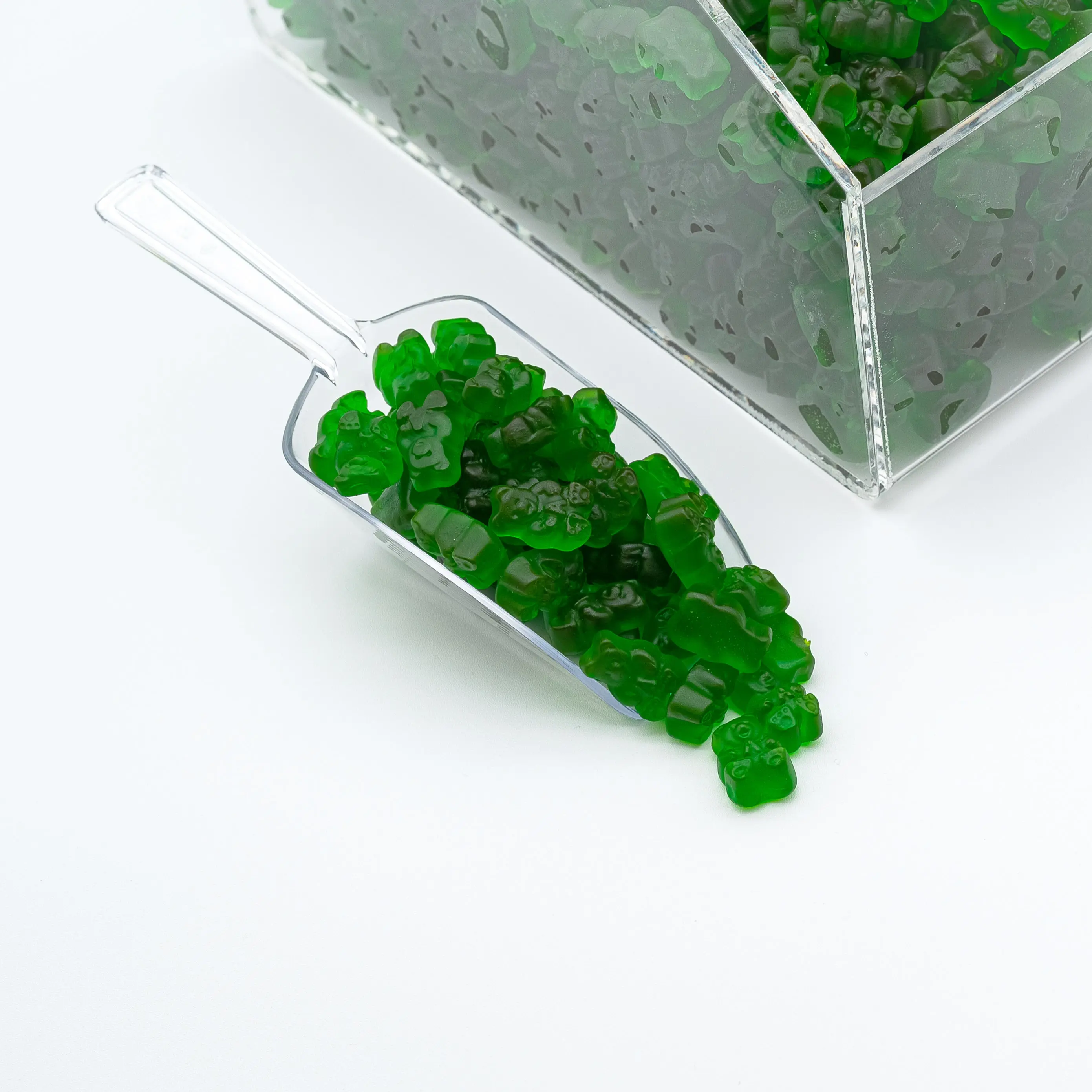 Green Apple Gummy  Bears - Sweet And Chewy Candy With Green Apple Flavor - 4 oz & 8 oz & 1 lb Candy Bag