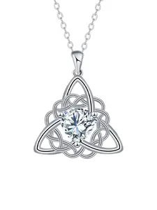 Trinity Celtic Knot Necklace for Women, Amulet Lucky Triquetra Necklace, Jewelry Christmas Gifts for Women Wife Her