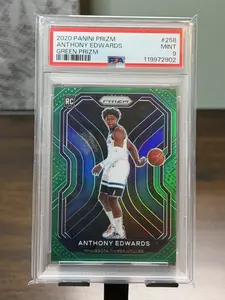 Anthony Edwards Green Prizm PSA 9 Rookie Card