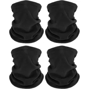 4 Pack Winter Neck Warmers Fleece Gaiter Windproof Face Cover for Cold Weather