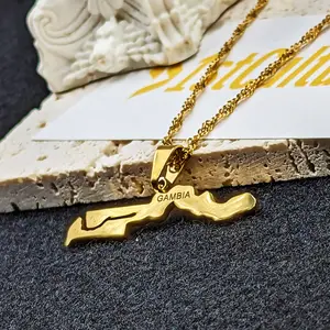 Gambia Necklace / Jewelry Pendant Gift