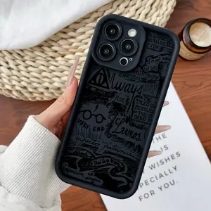 Compatible for iPhone11/12/13/14/15/16/17/promax/x/xs/xr/xsmax Case Harry Potter Collage Soft TPU Shockproof Protective CASE