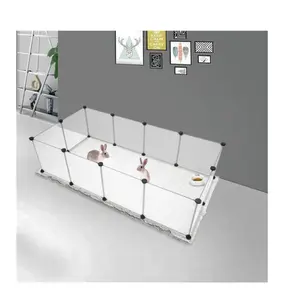 Pet Playpen, Portable Large Plastic Yard Fence Small Animals, Puppy Kennel Crate Fence Tent