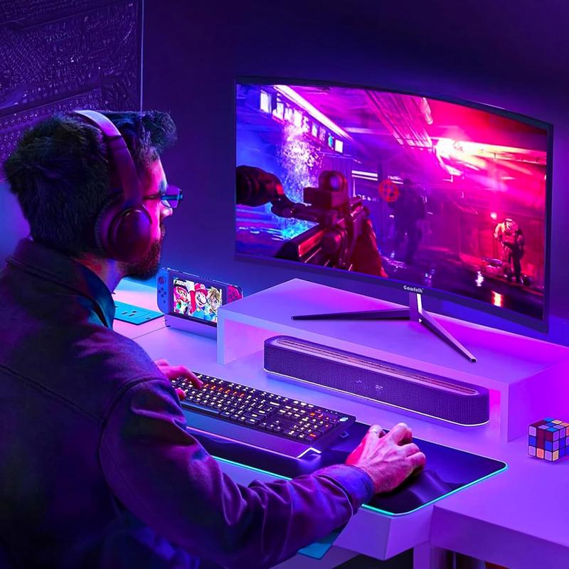 32 inch Curved Monitor 144hz/180hz Gaming Monitor 1500R QHD (2560x1440p) Computer Monitor Screen with FreeSync, DisplayPort, HDMI, Wall Mountable