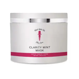 Black Bella Skincare Clarity Mint Mask - Sulfur Kaolin & Jojoba - 2 oz - Skin Care Product