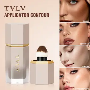 4-Color Face Contouring Liquid, Natural Highlighter, Waterproof Matte Finish, Multi-Functional Makeup Stick, Long-Lasting Skin Brightener