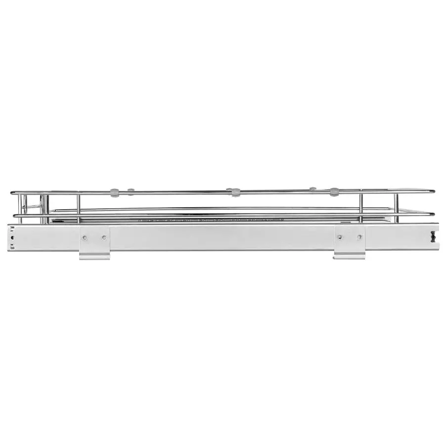 VEVOR Pull Out Cabinet Organizer, Heavy-Duty Steel Roll-Out Drawers with Slides, 21.5Wx21Dx3.5H Size, 23Wx22Dx7H Cabinet Install Fit, Under Sink Storage Solution for Home