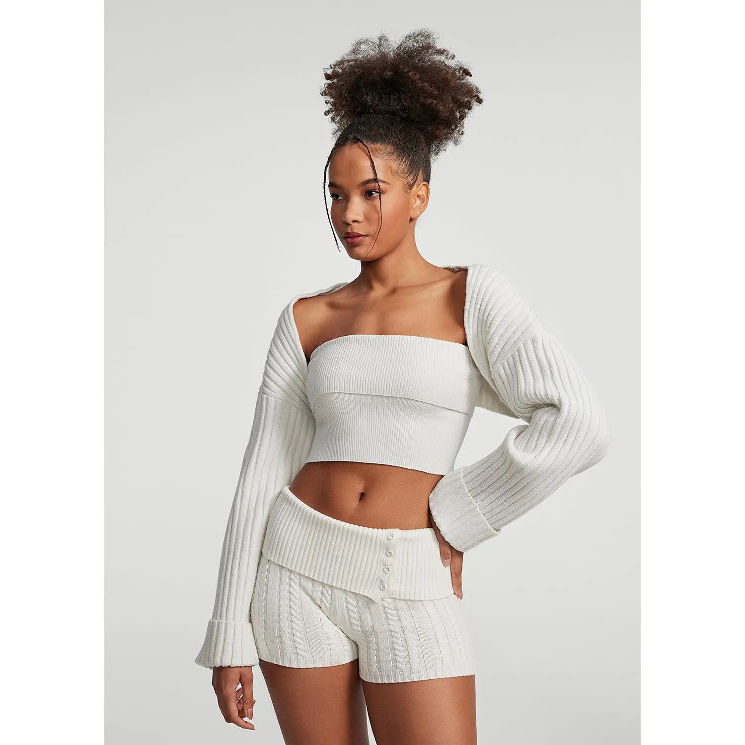 Ribbed Knit Shrug