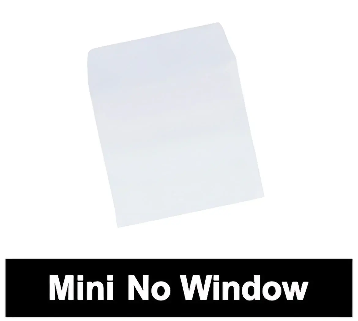 3" Mini Paper CD Sleeves with Flap (No Window)