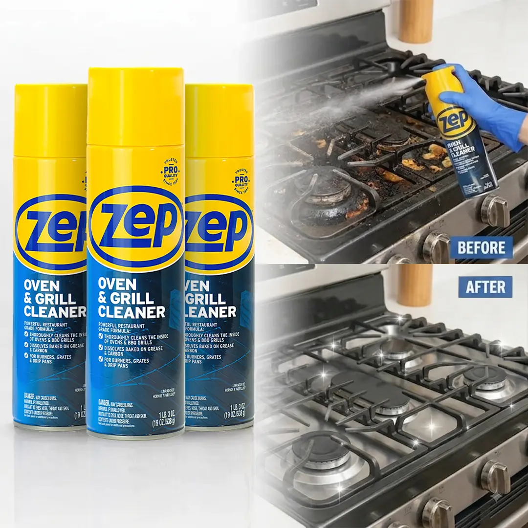 Zep Oven & Grill Cleaner - 19 oz ZUOVGR19 - Dissolves Tough Grease & Carbon on Ovens and Grills Zep Oven & Grill Cleaner - 19 oz ZUOVGR19 - Dissolves Tough Grease & Carbon on Ovens and Grills