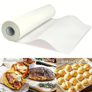 1 Roll Home Oven Baking Pan, Oil Absorbing Paper, Non-Stick Grilling Mat, Non-Stick Parchment Rolls For Baking, Cooking, Grilling, Air Fryer And Steaming