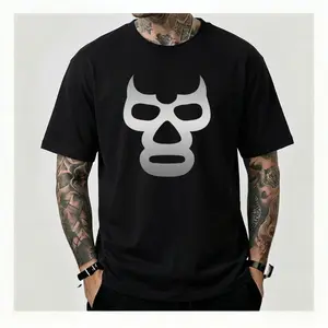 Men's fully printed short-sleeved T-shirt - summer casual crew neck polyester shirt, light and breathable, fashionable full coverage design, suitable for outdoor wear