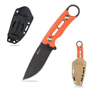 SDOKEDC Knives DC53 Steel Fixed Blade Knife with G10 Handle for Outdoor Camping EDC