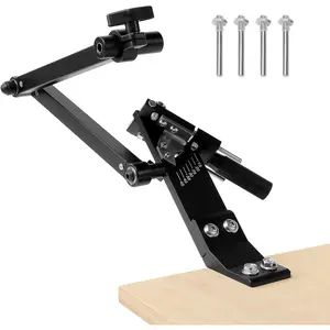 VEVOR Lawn Mower Blade Sharpener, 15 °   - 45 °   Adjustable Lawnmower Blade Sharpening Tool with 4 Adapter Pins, Ball Bearing Design & 25mm Enlarged Handle, Compatible with Most Angle Grinders