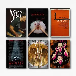 Whiplash Vintage Movie Poster Canvas Wall Art Room Aesthetics HD Modern Decorative Painting For Teens Bedroom Liveroom Dorm Deco