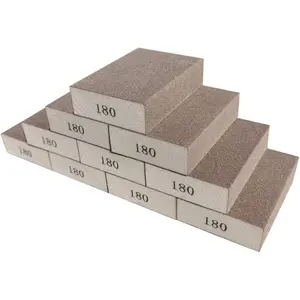 10 Pack 180 Grit Sanding Sponge, Washable and  Sanding Blocks  for Pot Pan Brush Sponge Brush Glasses