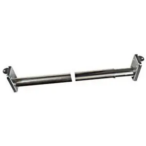 212 MAIN Zinc Plated Adjustable Closet Rod - Nickel Finish, 48-72 in. Length, Easy Install Bedding Accessory for Closet Organization