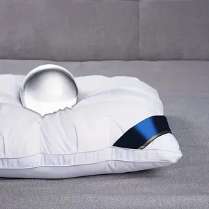 Hotel Style Pillow for Deep Sleep, Ergonomic Design, High Elastic Polyester Fiber Fill, Suitable for Lying Down and Side Sleeping, Long-Lasting Use