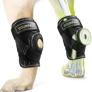 Dog Leg Brace for Rear Hock & Ankle, Canine Hind Leg Joint Compression Wrap for Back Leg Torn ACL & CCL, Old Dog Arthritis Relief, Injury and Sprain Protection, Wound Care, and Loss of Stability