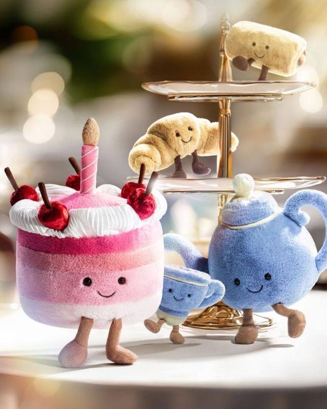 JELLYCAT Amuseables Birthday Cake/ Amuseables Rainbow Birthday Cake teddy bear, funny, birthday gift